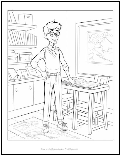 Classroom teacher coloring page print it free