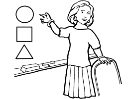 Teacher coloring pages and printable activities