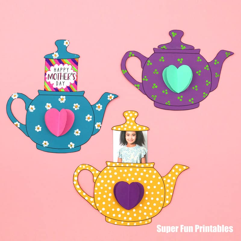 Mothers day teapot card