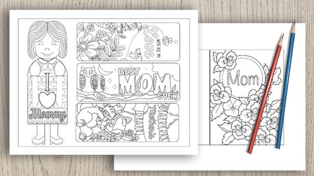 Free printable mothers day cards crafts