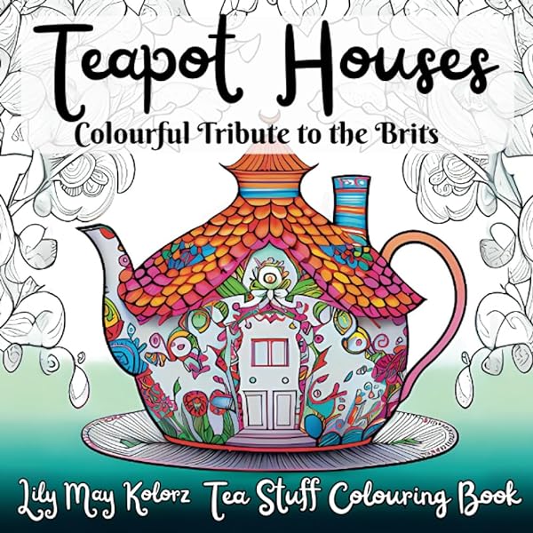 Afternoon tea large print coloring book for adults featuring beautiful teacup sets illustrations teapot coloring book a great tea party gift and seniors for stress relief and relaxation