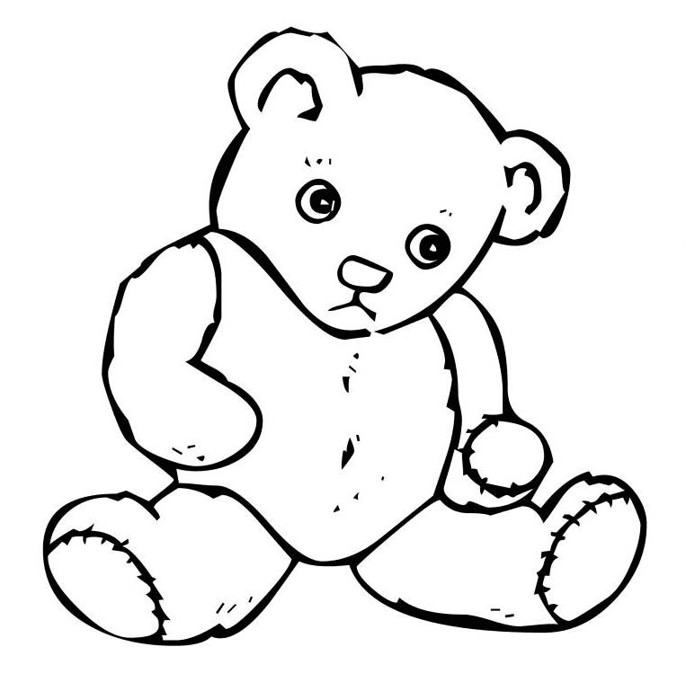 Teddy bear coloring pages printable for free download