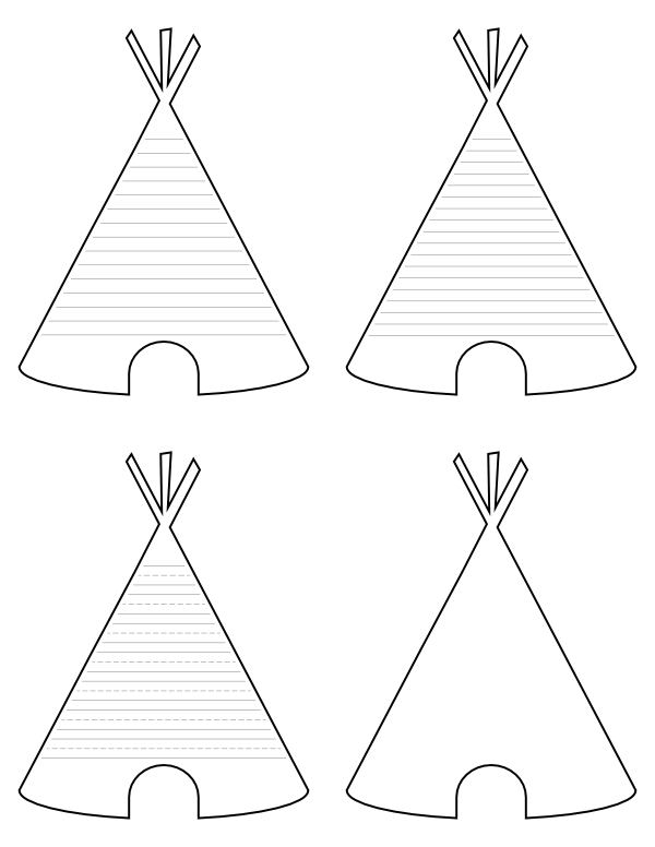 Free printable teepee