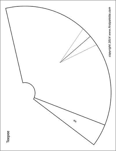 Native american teepee templates free printable templates coloring pages