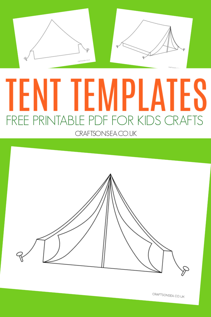 Free tent template printable pdf