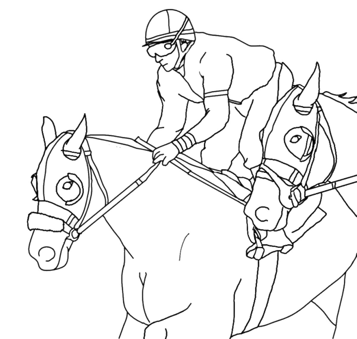 Horse coloring pages â birthday printable