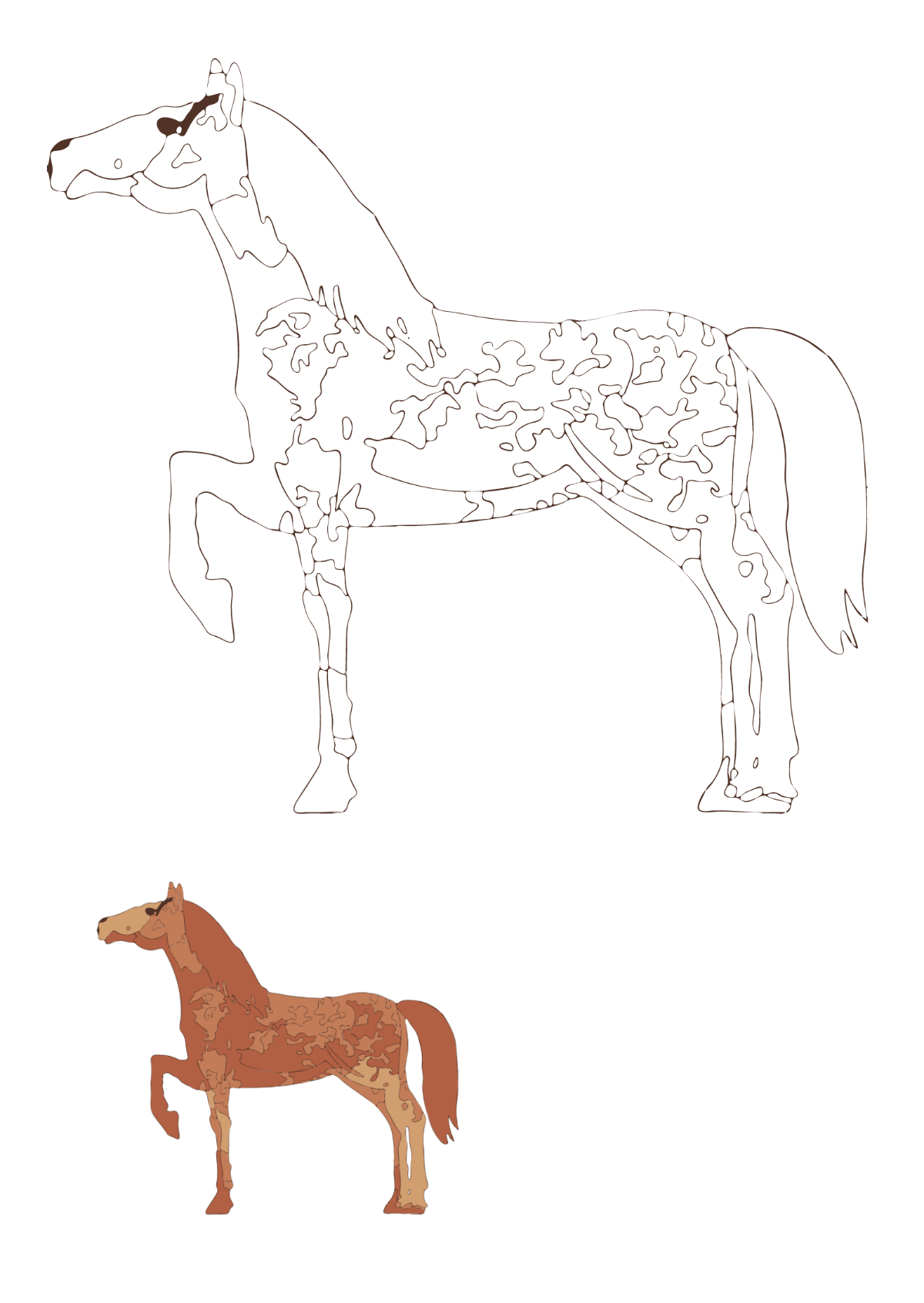 Free horse coloring s examples