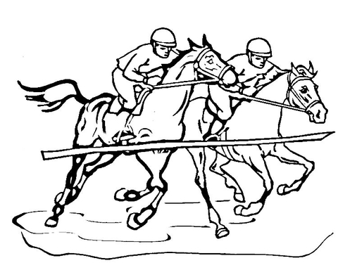 Race horse coloring page free printable coloring pages