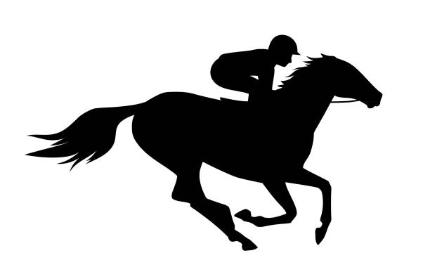 Horse racing stock illustrations royalty