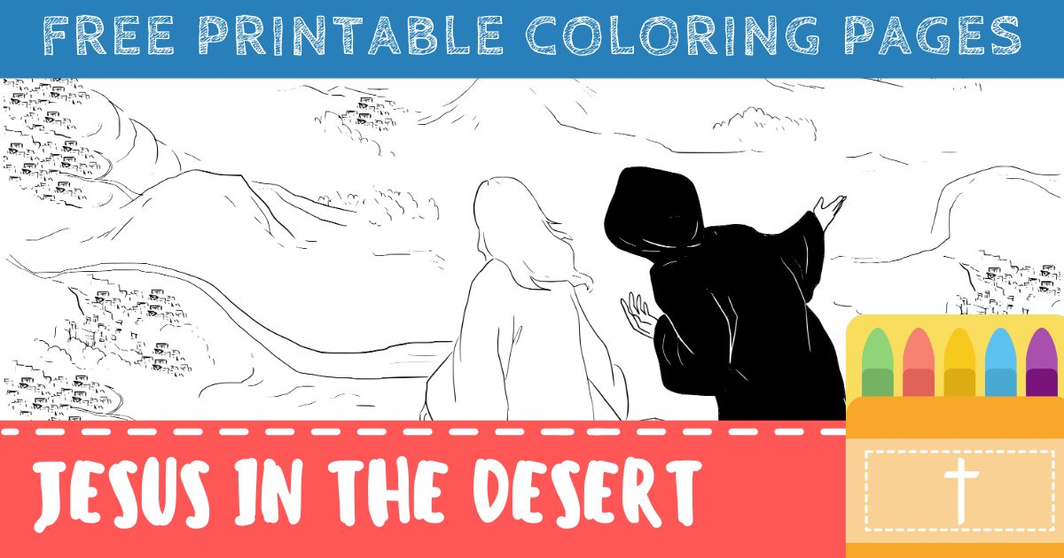Jesus tempted in the desert coloring pages for kids â connectus