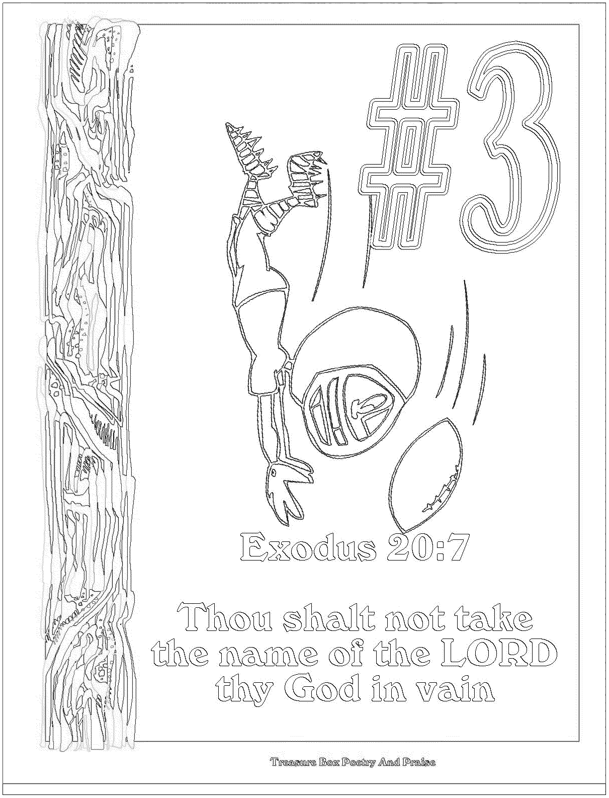 Teach values for free with mandments coloring pages clipart library