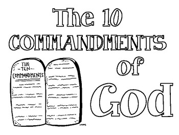 The mandments coloring pages by school counselor sel tpt