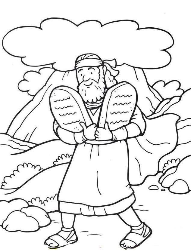 Ten mandments coloring pages