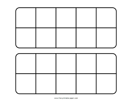 Printable ten frame pdf