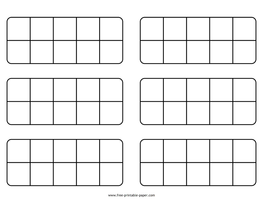 Printable ten frame pdf