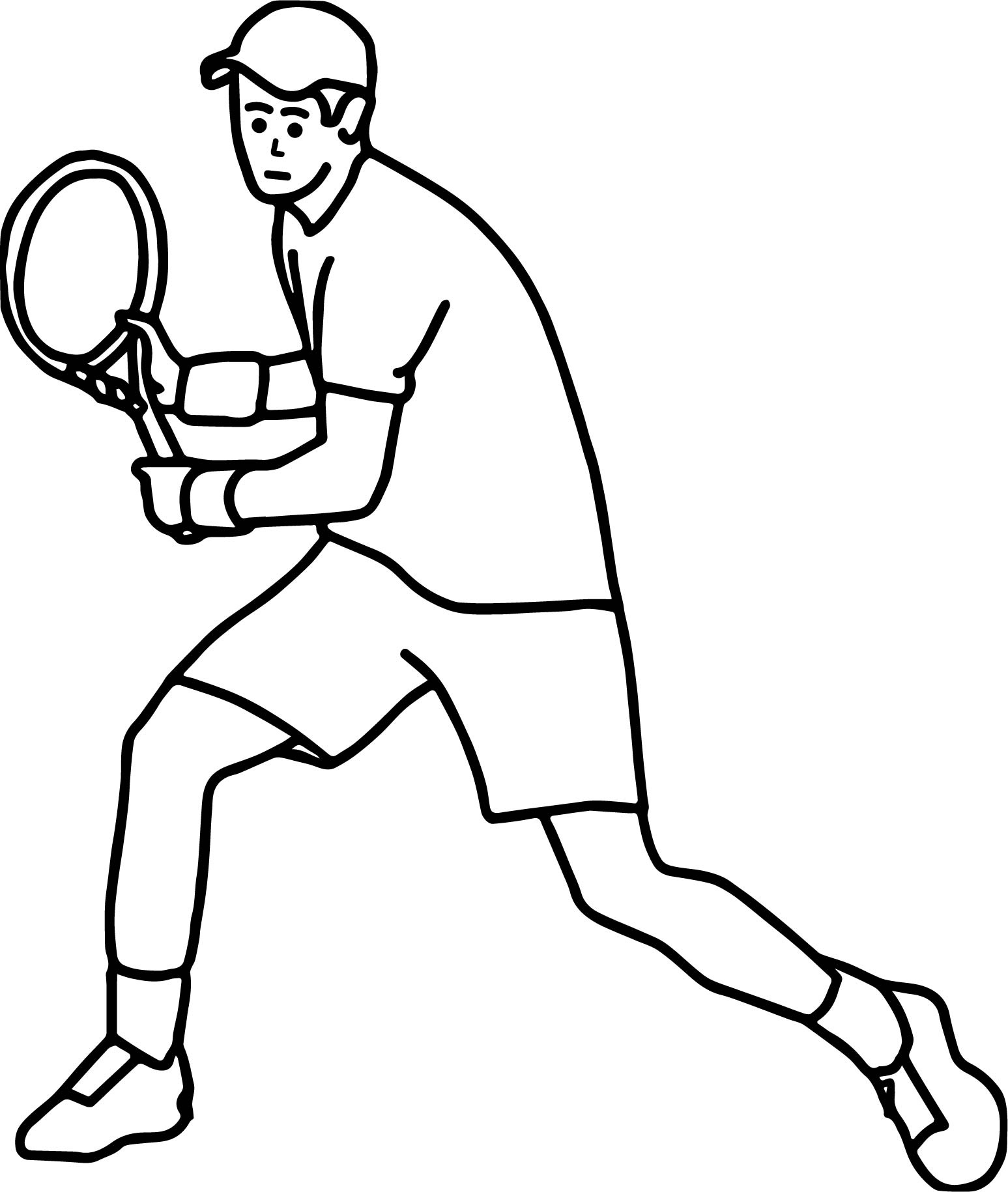 Tennis coloring pages