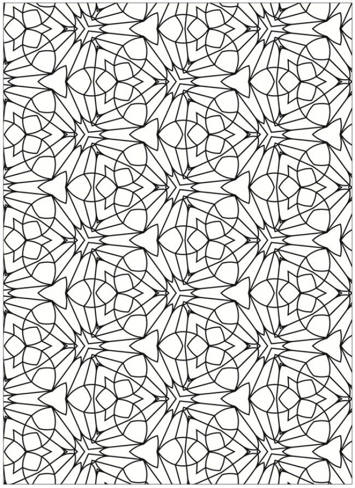 Get this free tessellation coloring pages adult printable