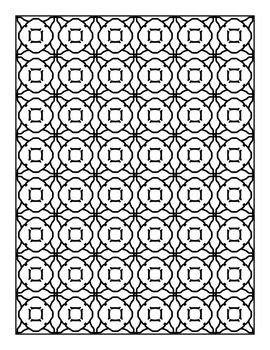 Tessellation coloring pages