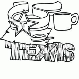 Texas coloring pages printable for free download