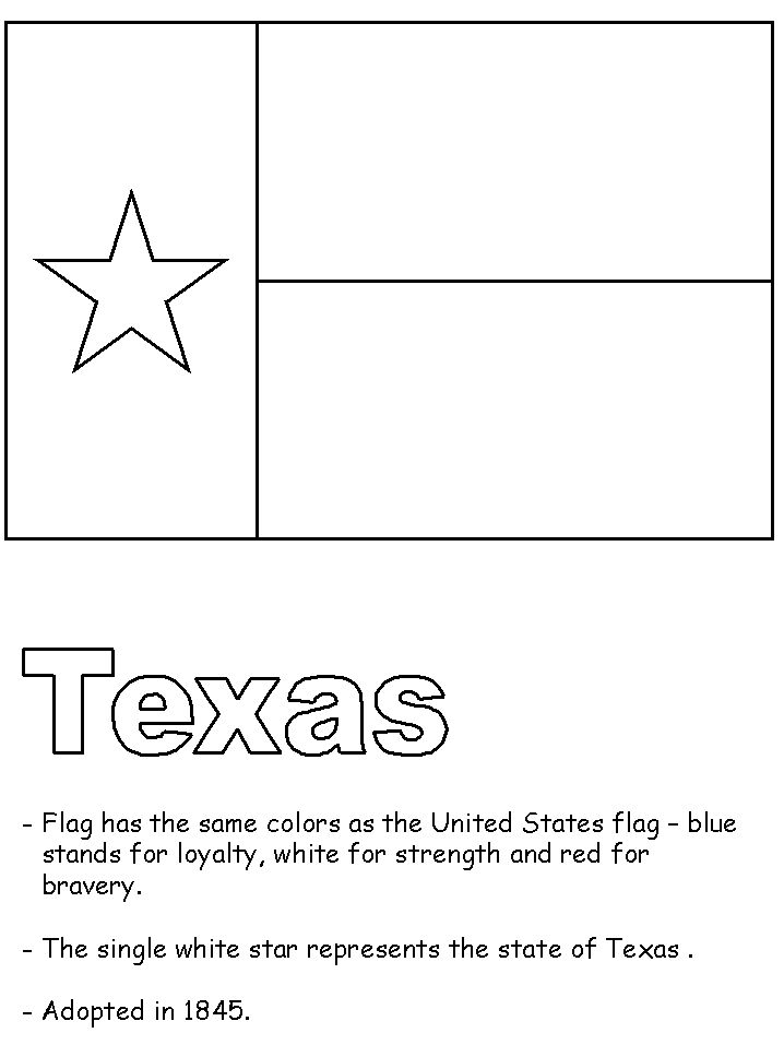 Texas state flag texas flags flag coloring pages texas state flag