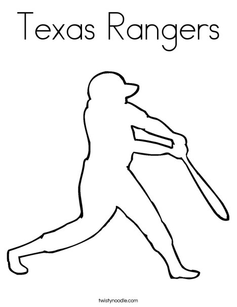 Texas rangers coloring page