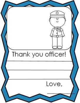 Police officer printables tpt