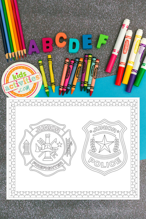 Police officer coloring pages kids activities blog