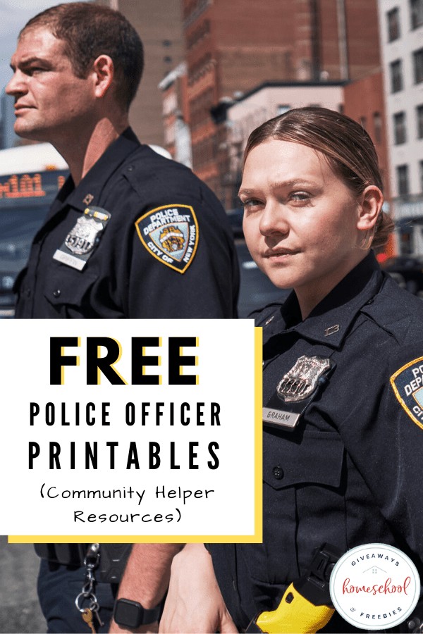 Free police officer printables