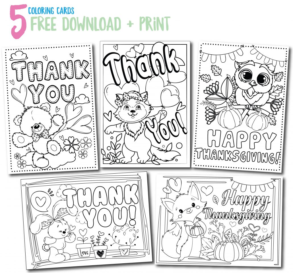 Printable thank you cards