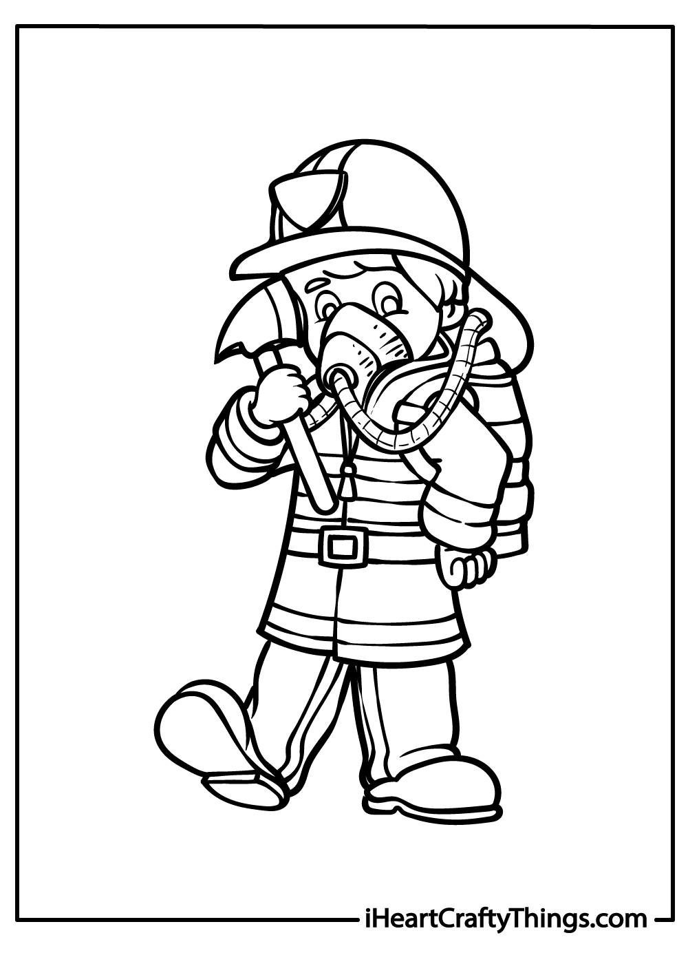 Fire department coloring pages free printables