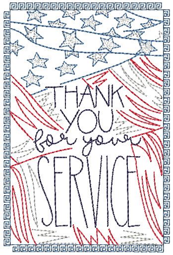 Thank you greeting cards machine embroidery designs by juju