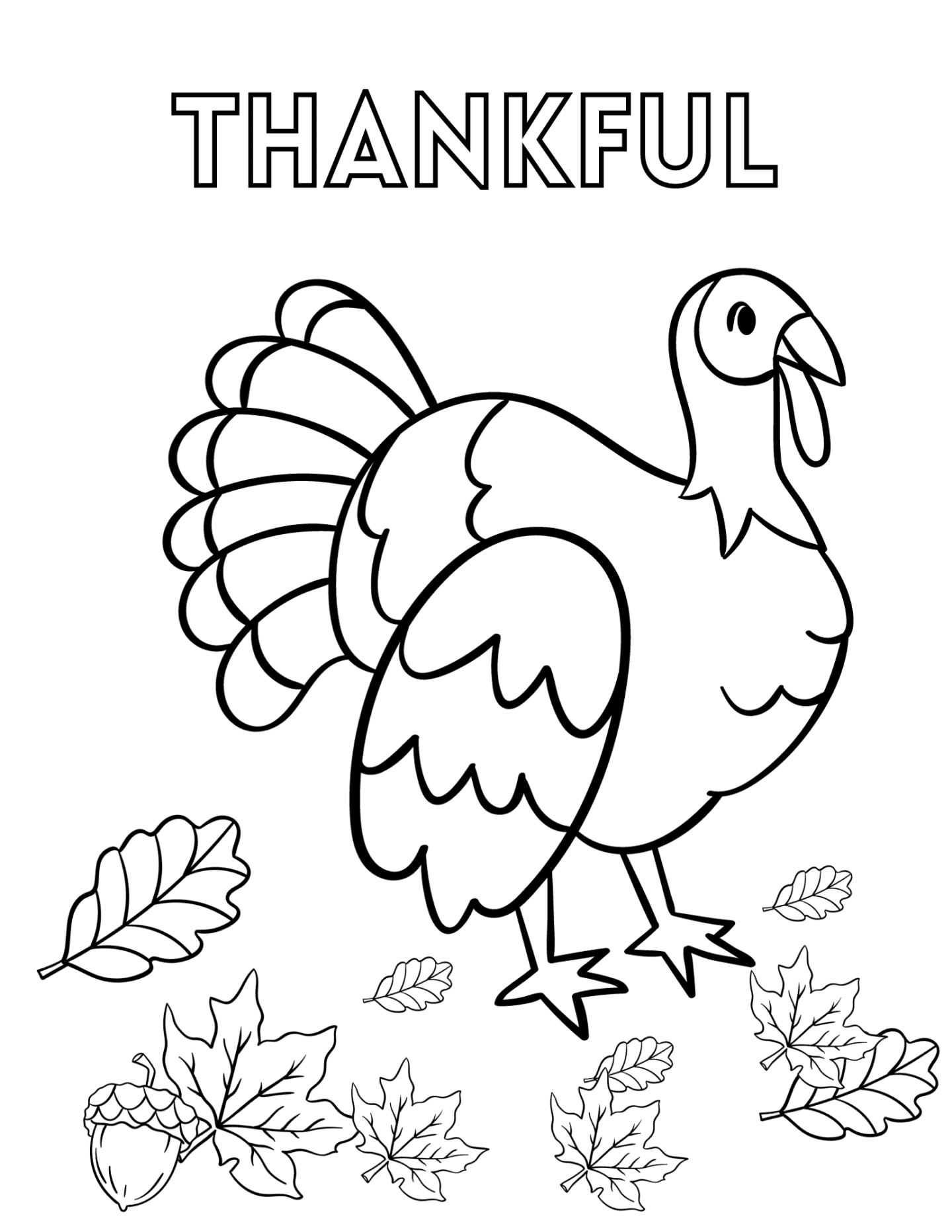 Turkey coloring page printable â good life of a housewife