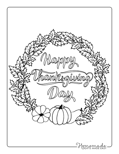 Free thanksgiving coloring pages for kids adults