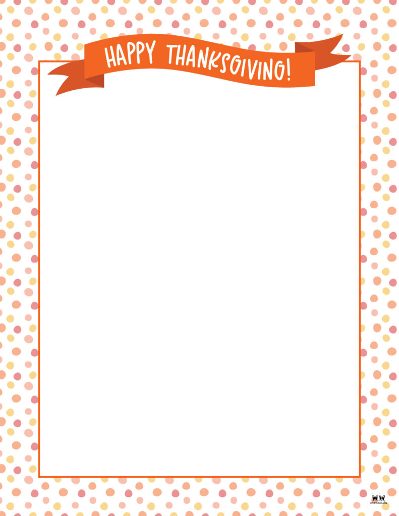 Thanksgiving borders frames