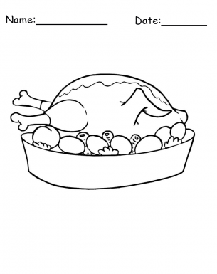 Printable thanksgiving border