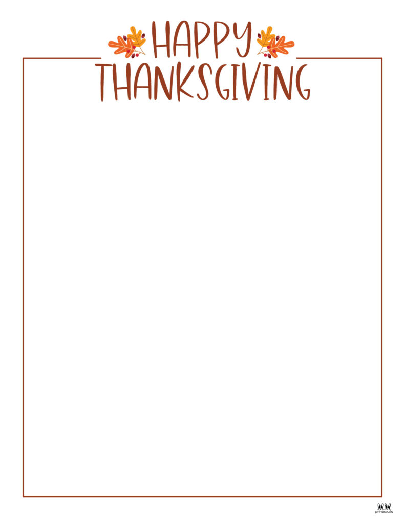 Thanksgiving borders frames