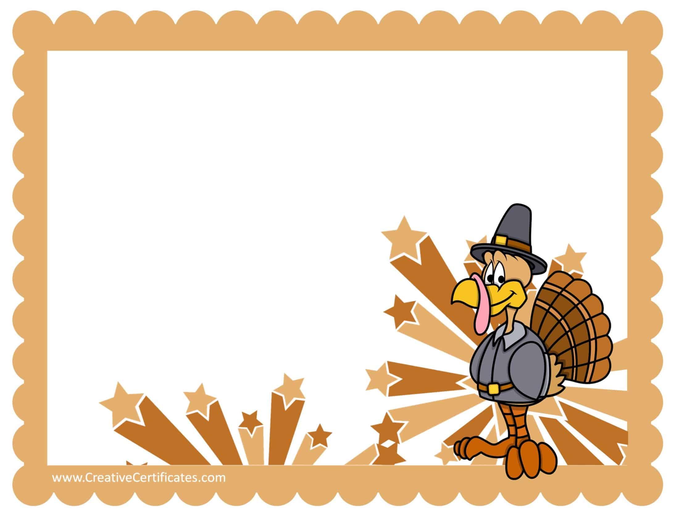 Free printable template for thanksgiving