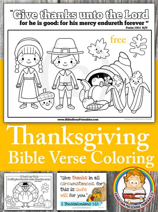 Thanksgiving bible coloring pages