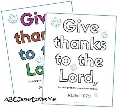 Thanksgiving bible verses and printables