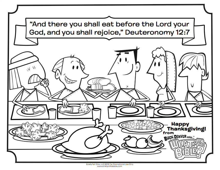 Thanksgiving coloring page