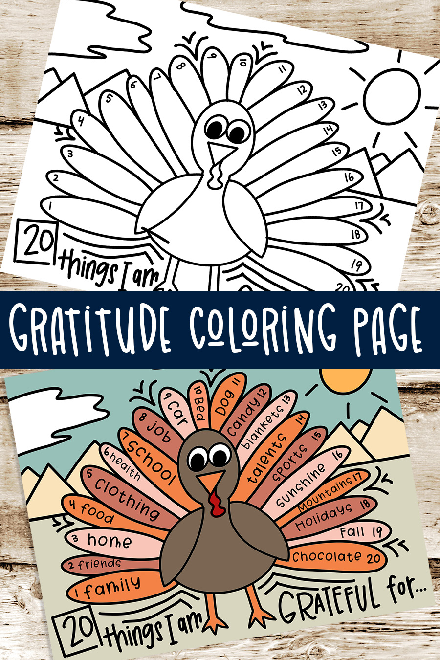 Gratitude coloring page â affinity grove