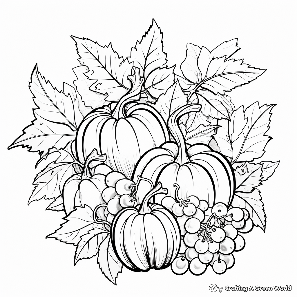 Thanksgiving coloring pages for adults