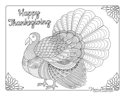 Free thanksgiving coloring pages for kids adults