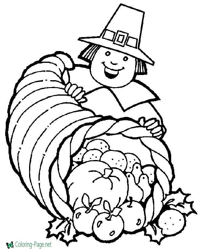 Thanksgiving coloring pages