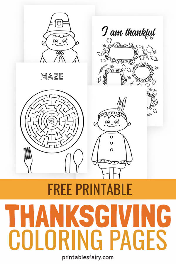 Thanksgiving coloring pages