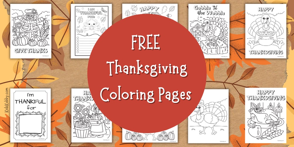 Thanksgiving coloring pages for kids