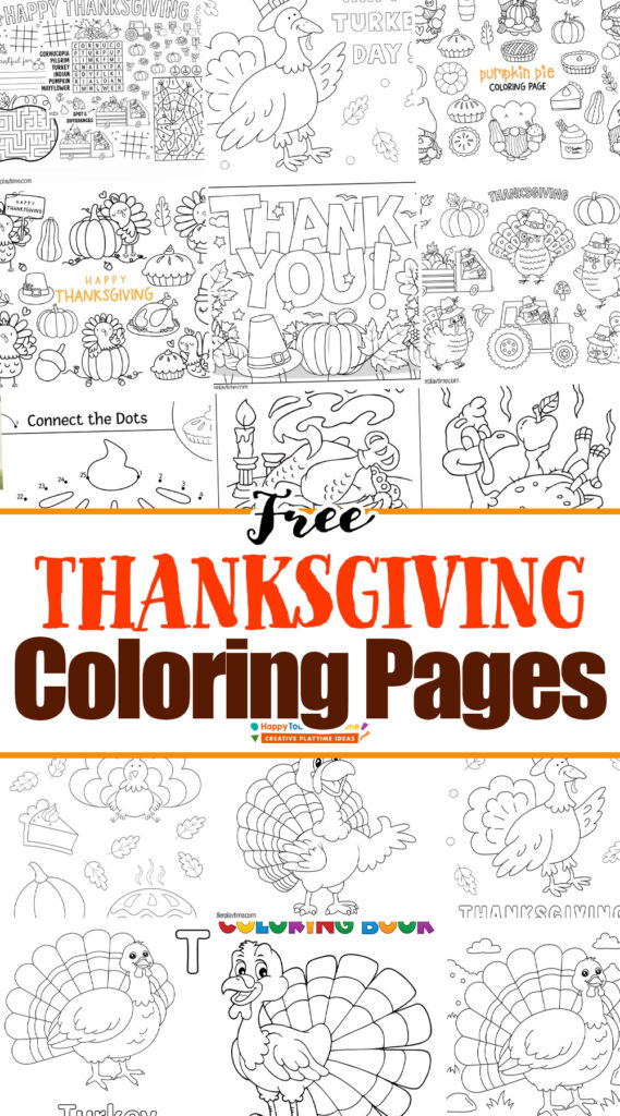 Free printable thanksgiving coloring pages for kids