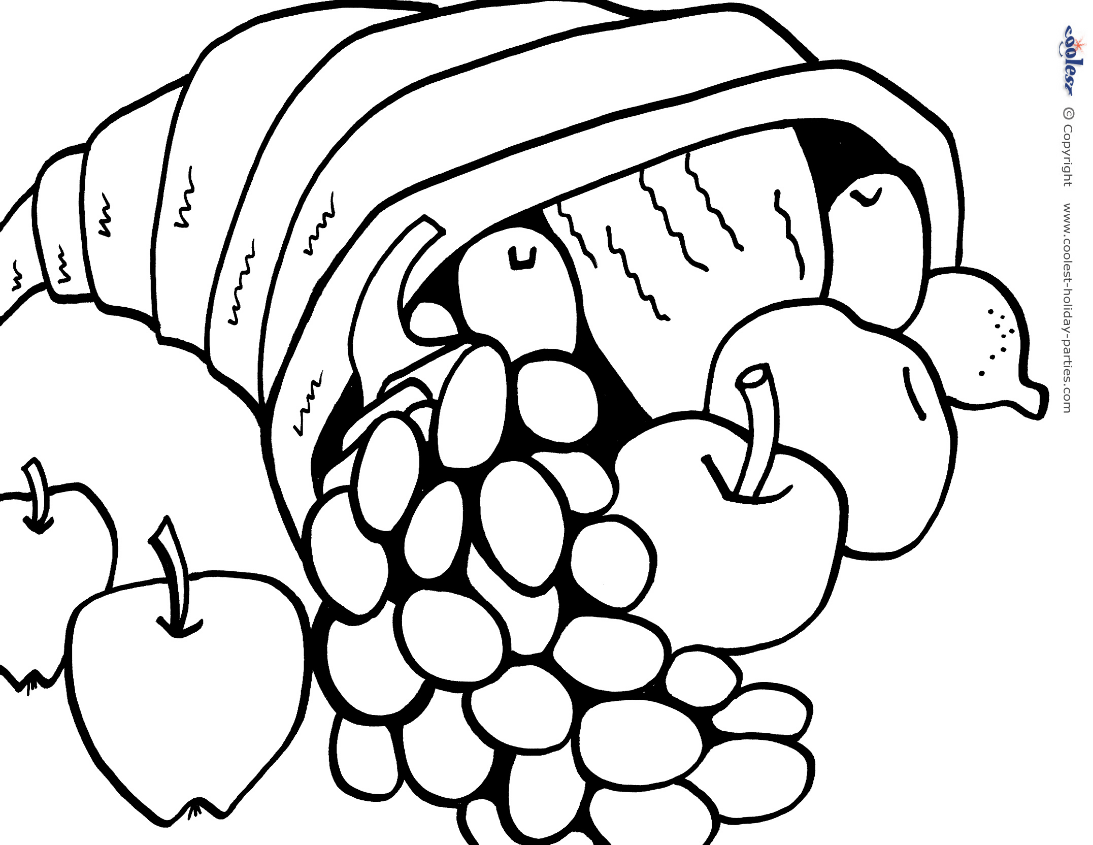 Printable thanksgiving coloring page