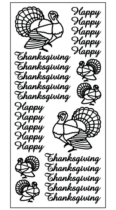 Krazy kreations happy thanksgiving sticker