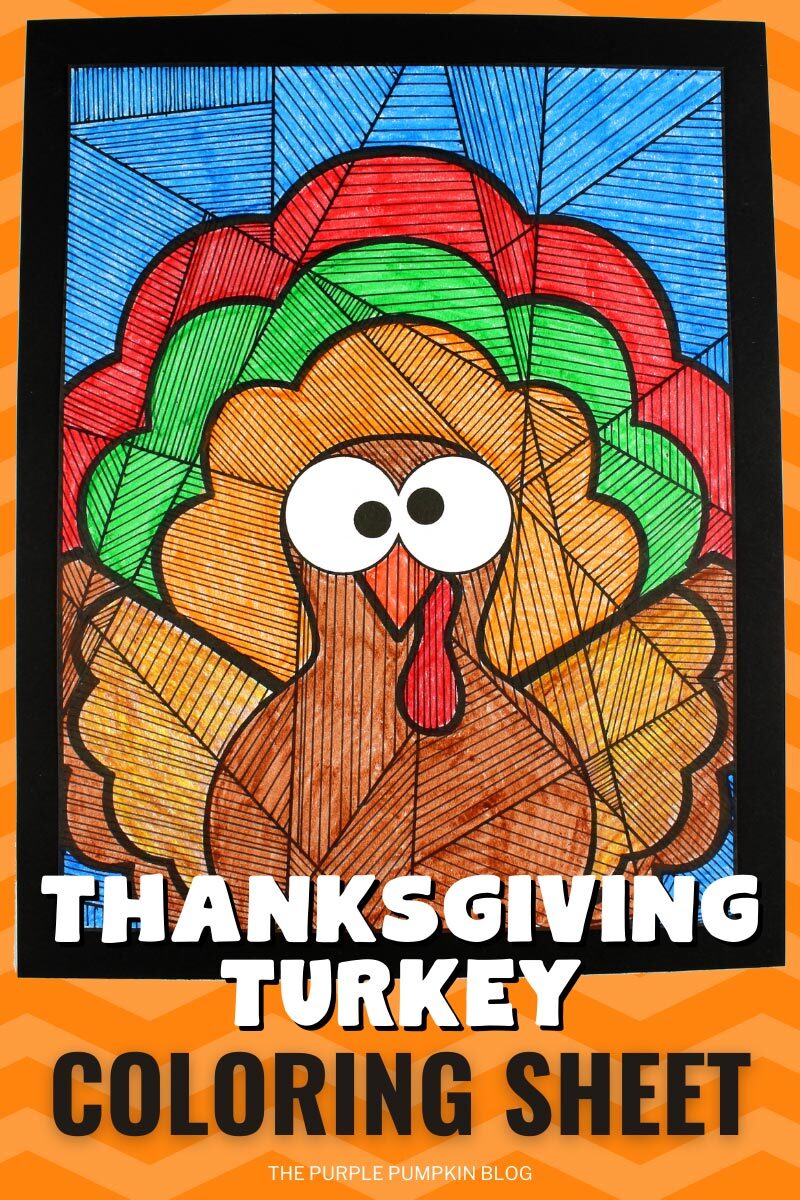 Free printable thanksgiving turkey loring sheet